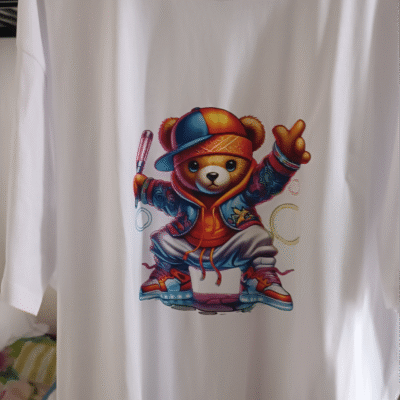 T-SHRIT 100 % COTON EN FLOCAGE DTF