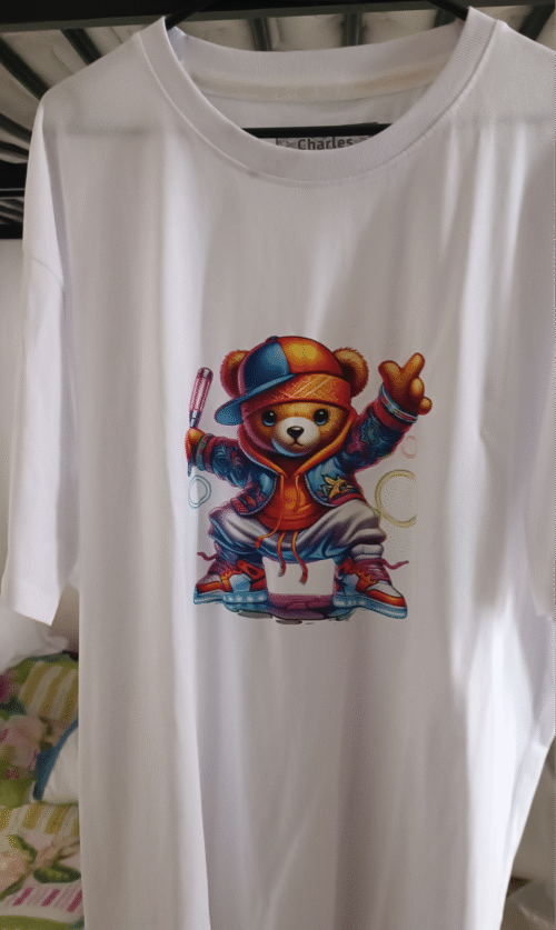 T-SHRIT 100 % COTON EN FLOCAGE DTF