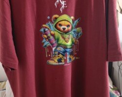 T-SHRIT 100 % COTON EN FLOCAGE DTF
