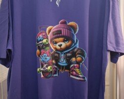 T-SHRIT 100 % COTON EN FLOCAGE DTF