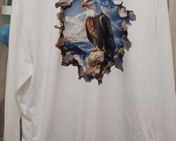 Sweatshirt Homme Uni blanc en flocage DTF